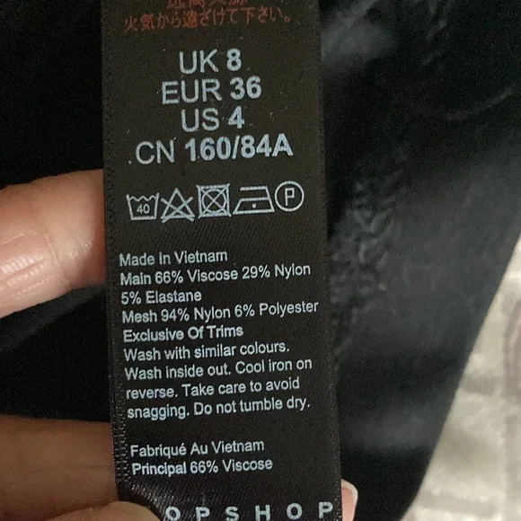 Topshop Bodycon jewelled collar, size 4 - Picture 10 of 10